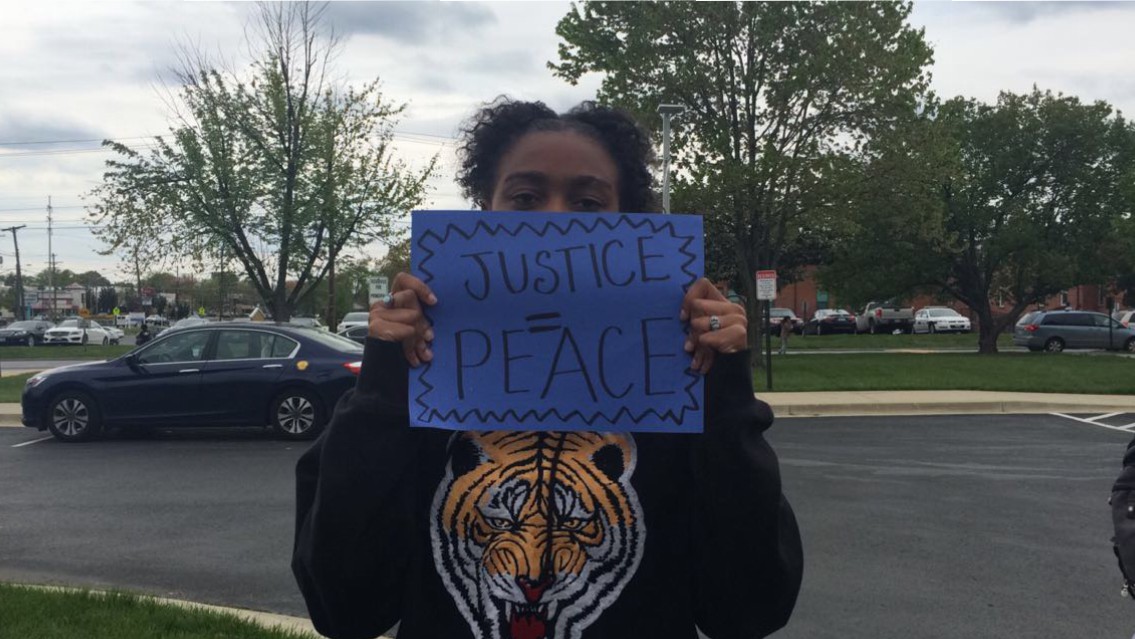 A Student Led March Ensues on Campus of Bishop McNamara